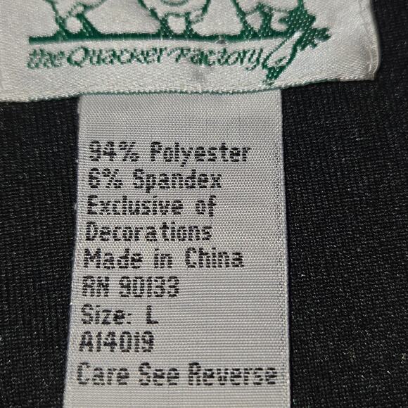 Quacker Factory Holiday Velvet Shirt Womens L Holly Berry Rhinestone Top Festive - Picture 11 of 12